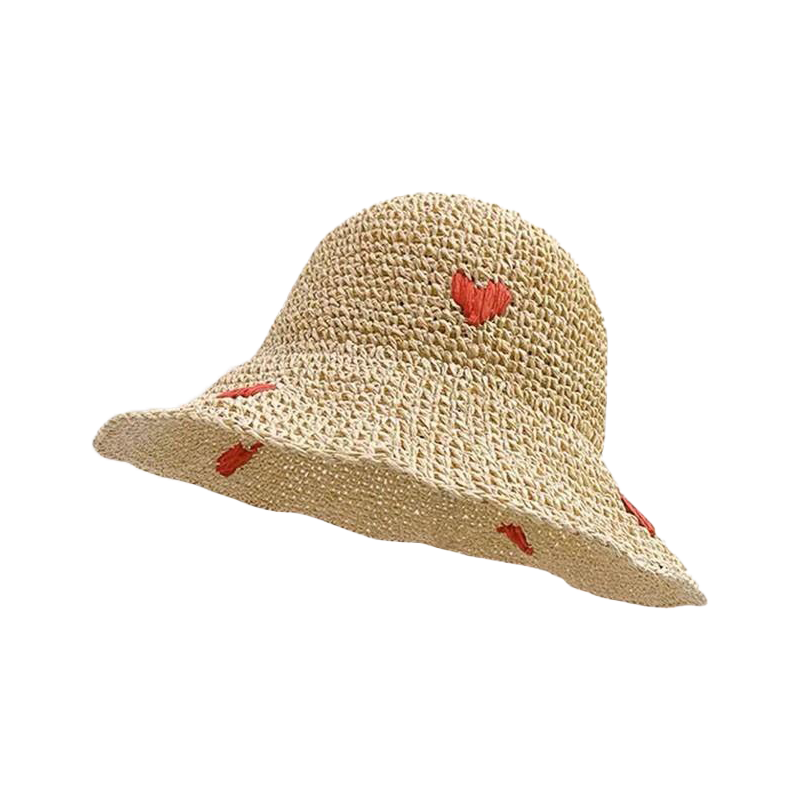 Romon Women's Sun Protection Hat UV Protection Wide Brim Face Covering Beach Straw Sun Hat Fisherman Hat