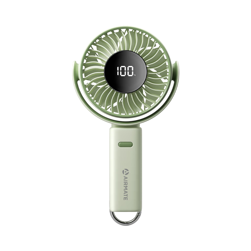 AIRMATE Handheld Fan, Foldable Desktop Fan, Quiet for Office And Home Use, Dorm Wall-Mounted Portable Fan, Banana Power Outdoor Long Battery Life - 100 Speeds - FREE8