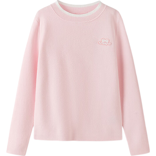 BALABALA Balaone Kids Sweater Girls 2025 Spring Autumn Pullover Knitwear 208325103003