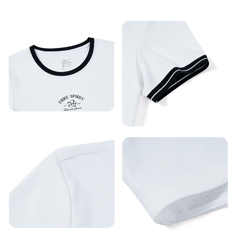 Erke Women's Crew Neck Short Sleeve Knit Shirt Summer Ice Cool Soft Skin-Friendly Sports T-Shirt Casual Base Layer Top 20