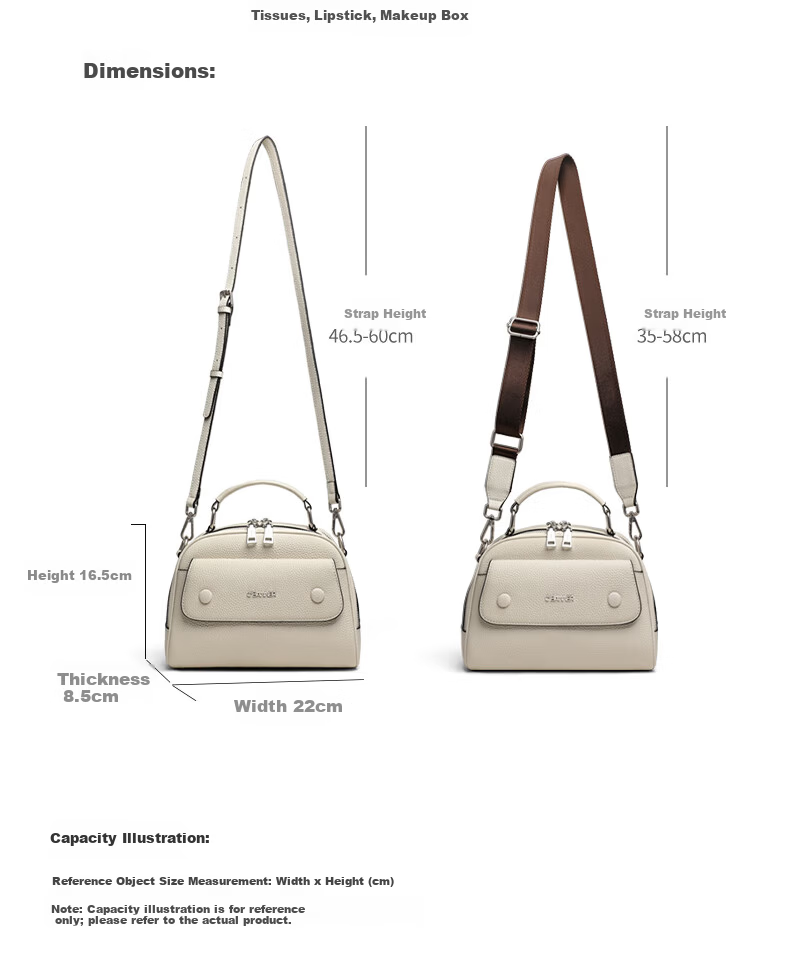 C.BANNER Women's Leather Handbag Shoulder Crossbody Bag Luxury High-End Birthday Women's Day Gift 7