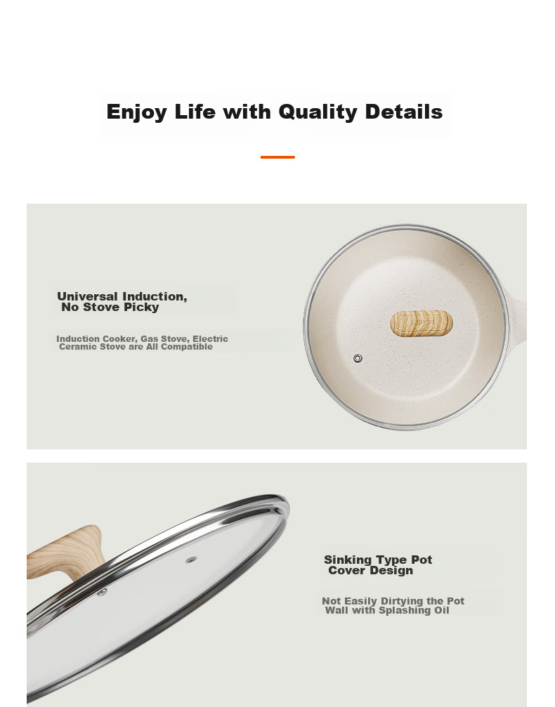 SUPOR Non-Stick Ceramic Coated 26cm Frying Pan, Oil-Gathering Steak Pan, Wear-Resistant, Induction Compatible 17