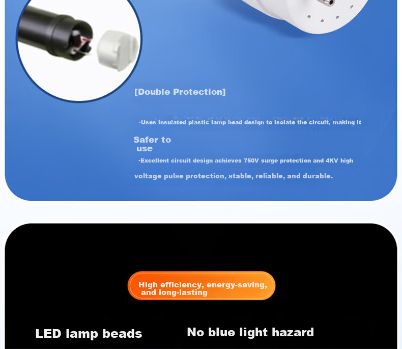 PHILIPS T8 LED Tube Light, Double-Ended Power Supply, Daylight Tube, Double-Ended Input Light Tube, 1.2 Meters, 16W, Cool White (6500K), Pack of 5 5