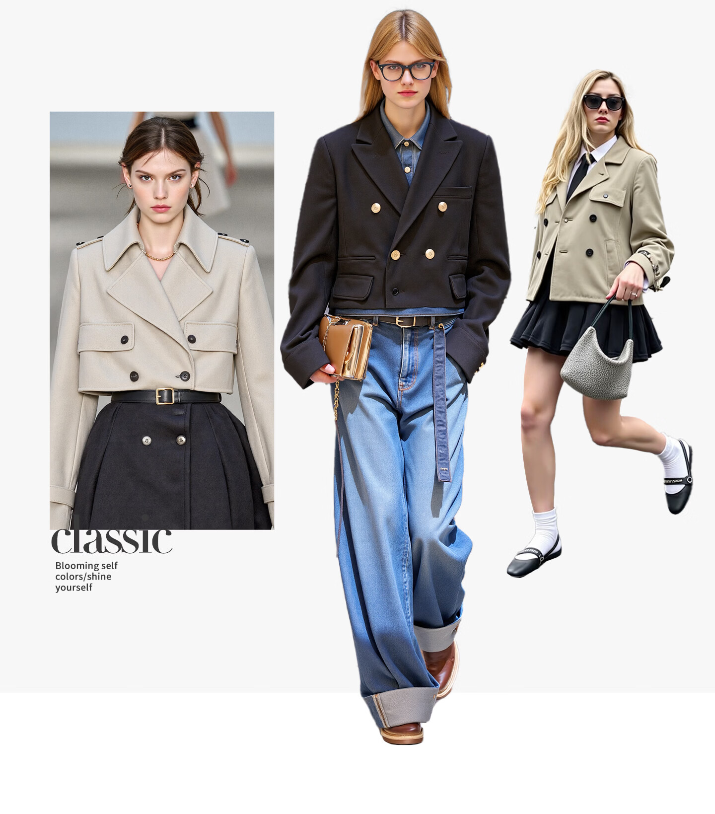 NaviKeel Italy Small Sailboat Women's Short Workwear Trench Coat Full Cotton Barn Style Jacket 2331505501 Blue L 12