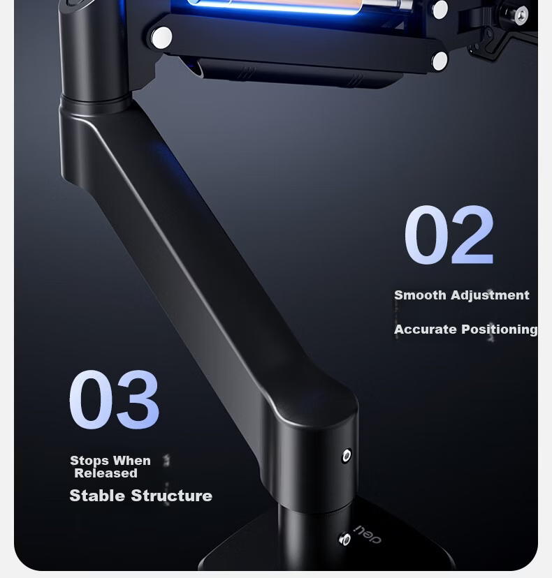 Deli Monitor Arm Mechanical Arm Display Screen Bracket Desk Clamp Computer Stand Gaming Monitor Riser MG701 17