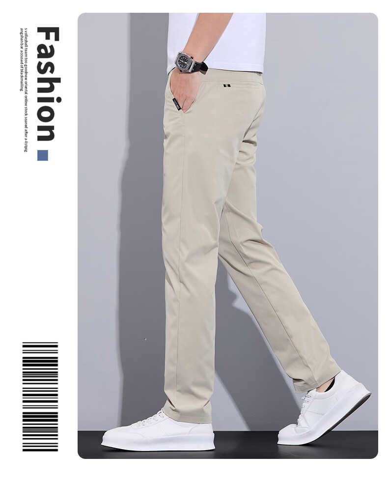 RED DRAGONFLY Men's Casual Business Commuter Loose Straight-Leg Trendy Thick Plus Size Black Pants 34 14