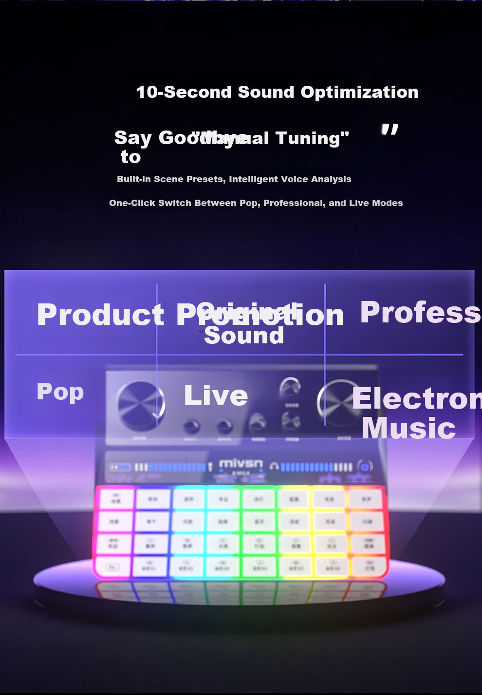 Meisheng G9 Sound Card Live Streaming Equipment Full Set K-Song Dedicated Douyin Host Singing Recording Mobile Computer Universal Professional Mixer Outdoor Wireless Microphone Condenser Microphone 8