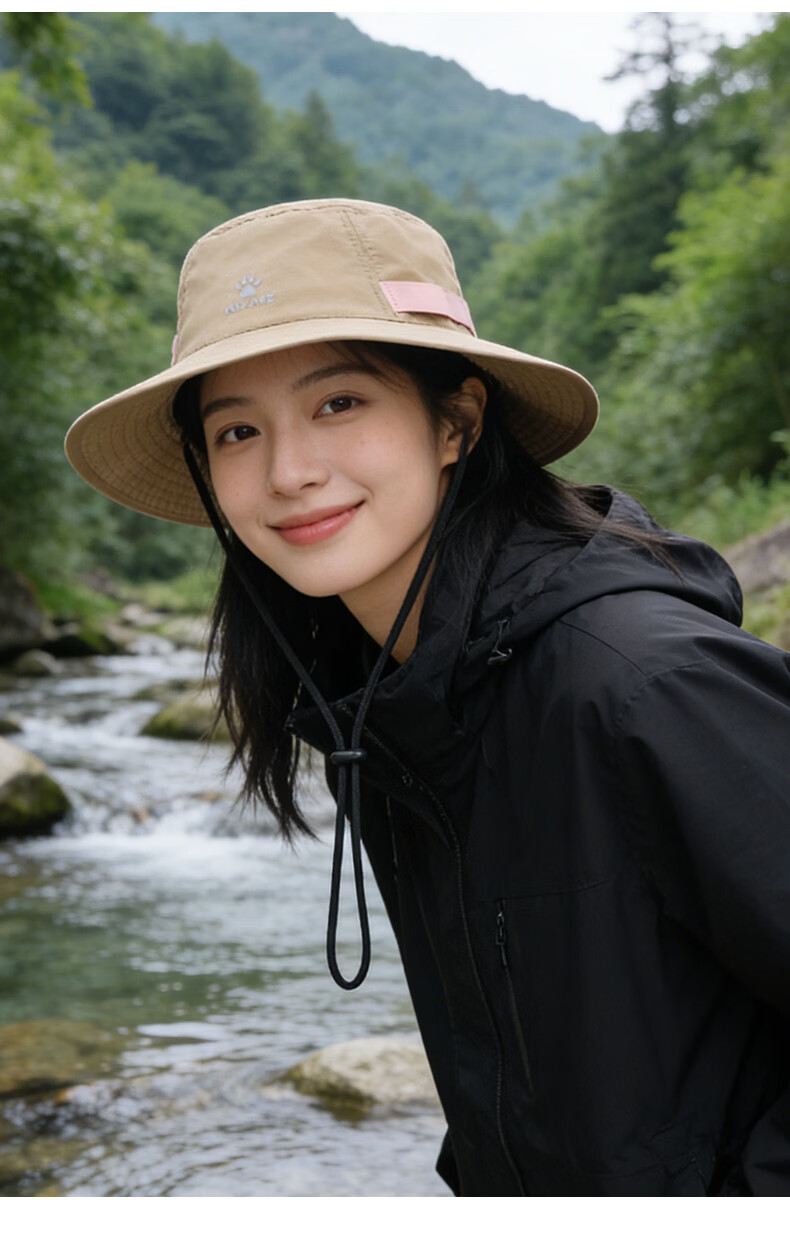 KELME Women's Fisherman Hat Sun Protection Cap Spring Summer Outdoor Travel Hiking Fishing UV Protection Breathable Sun Hat 11