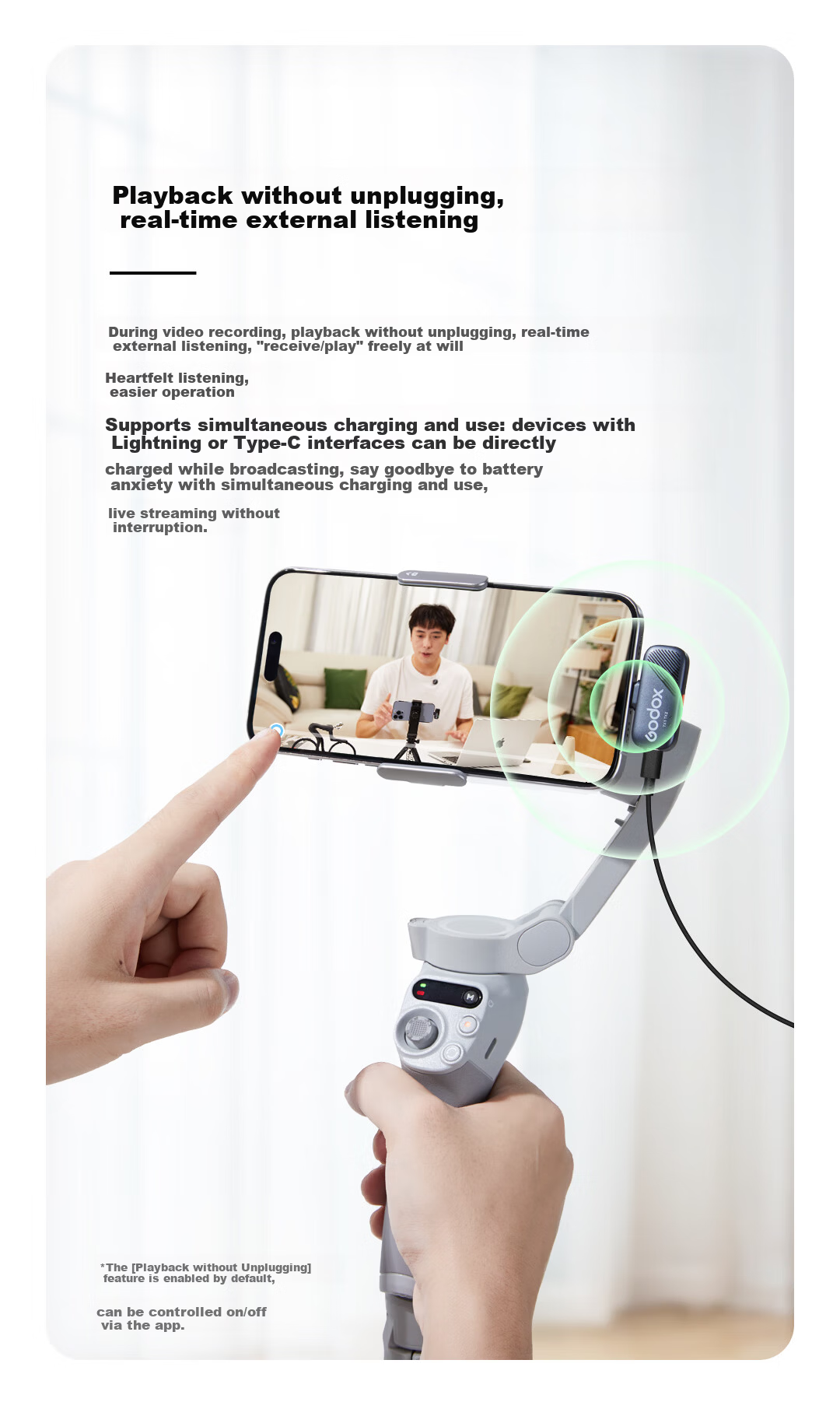 Godox Cube Wireless Lavalier Microphone Lightning Version for iPhone, One-to-Two Mini Wireless Lapel Mic for Live Streaming, Vlog Recording, Mini Button Microphone 13