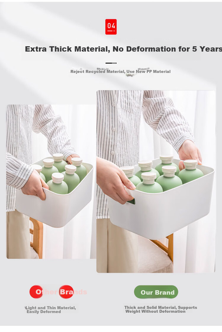 Zhifan Japanese Desktop Drawer Snack Storage Box Rectangular Kitchen Cabinet Organizer Small Miscellaneous Storage Box 7