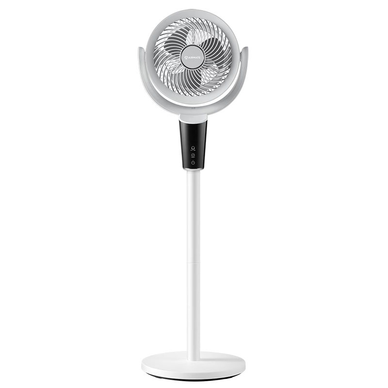 AIRMATE Air Circulation Fan with DC Inverter, Negative Ion Purification, Voice-Controlled Home Electric Fan, Quiet Floor Fan, Standing Fan with Aroma Diffusion, Energy-Saving, Low Noise, First-Class Energy Efficiency SRDI198