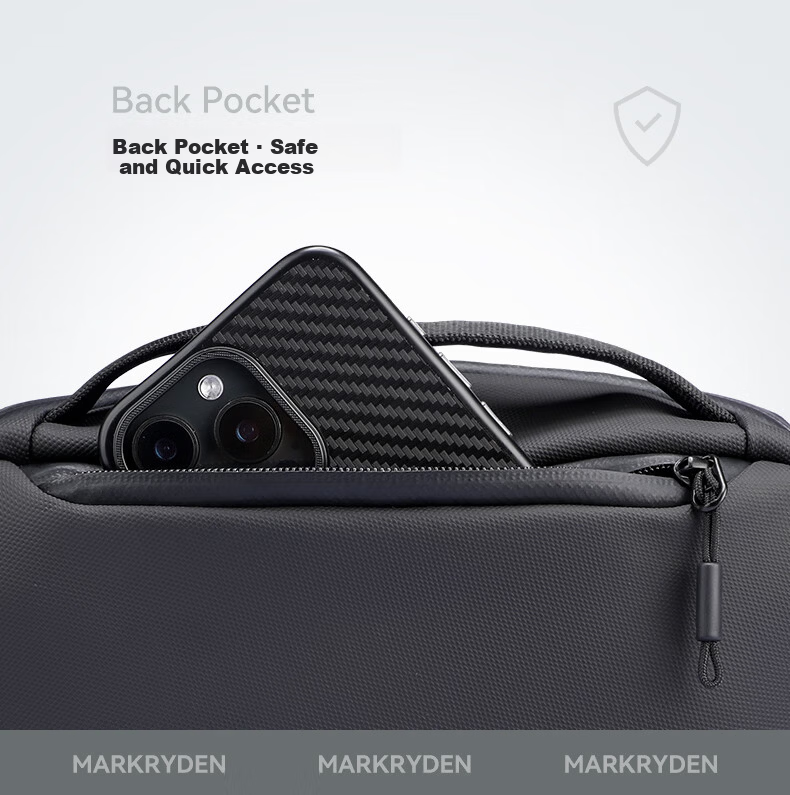 MARK RYDEN Men's Crossbody Bag Chest Bag Waist Bag Multifunctional Detachable Shoulder Strap Cycling Travel Backpack Large Capacity Shoulder Bag 9