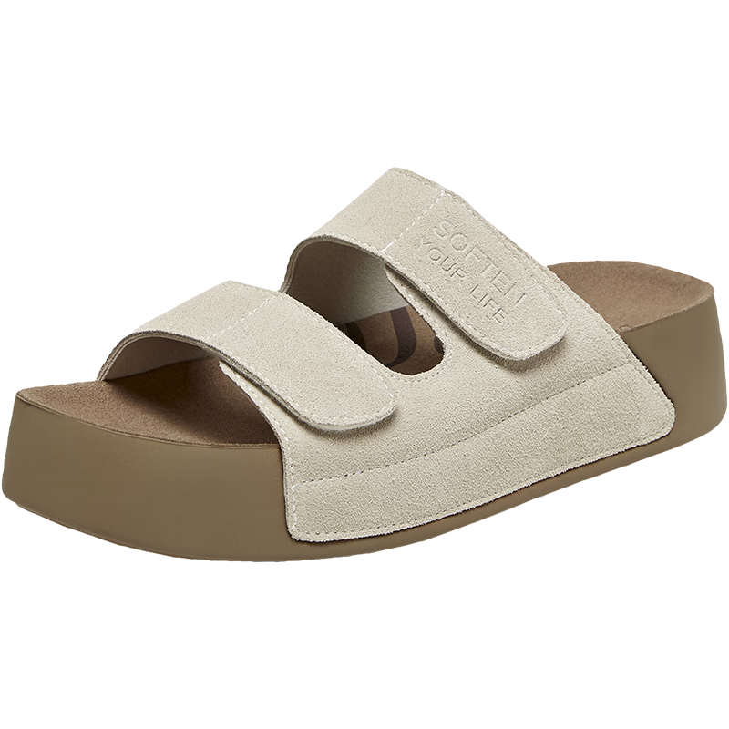BASTO 26 Summer Birk Shoes Casual Outdoor Retro Women's Shoes W2957BT6 Beige Size 35