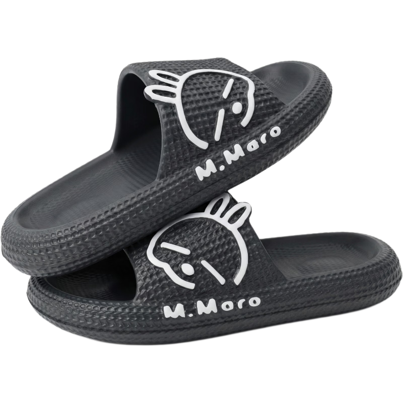 MashiMaro EVA Cartoon Couple Home Bathroom Shower Slippers Unisex Sandals