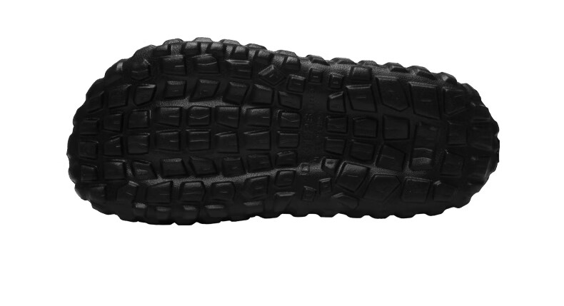 CXOCSI Men's EVA Thick Sole Outdoor Non-Slip Breathable Couple Closed-Toe Clogs Black Size 38-39 6