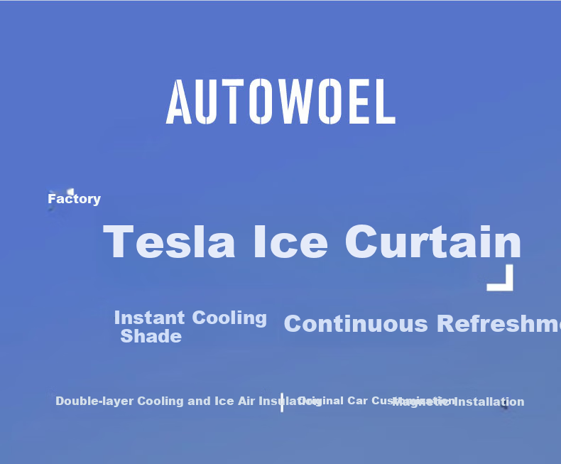 AUTOWOEL Tesla Model Y3 Sunroof Sunshade Curtain Upgraded Version Double-Layer Magnetic Sunshade Heat Insulation Original 3