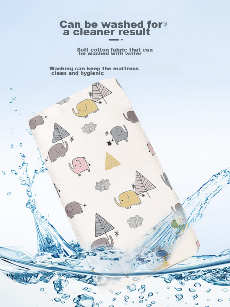 9I9 Baby Mattress, Infant Pad, Pure Cotton Cover, Thickened, Removable And Washable, Kindergarten Supplies for School Opening, 135*60 A101 10
