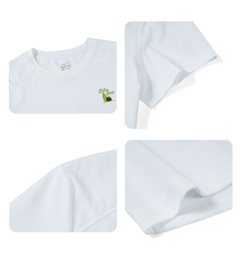 Erke Women's Crew Neck Short Sleeve Knit Shirt Summer Moisture-Wicking Quick-Dry Ice-Feel Sports Running T-Shirt Casual Base Layer Top 18