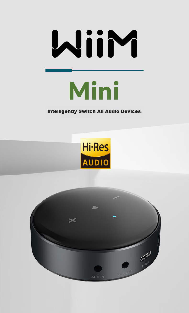 WIIM Mini Digital Streamer DAC All-in-One Lossless HiFi Home Music Digital Player Desktop Music Streaming Airplay Wireless Network Audio Decoder 1