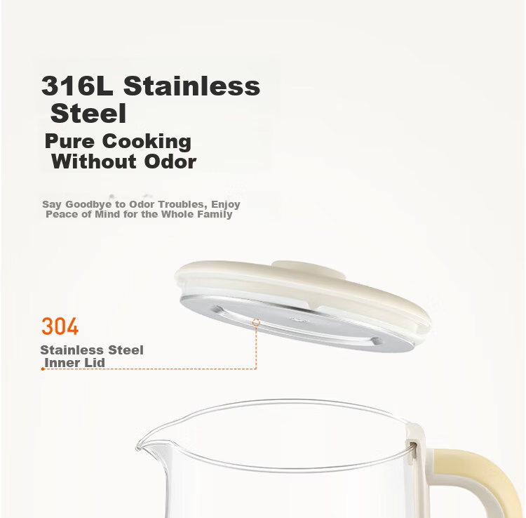 Joyoung 1.8L Multifunctional Temperature-Controlled Tea Maker Health Pot 316L Stainless Steel Office Electric Kettle K18D-WY601 7