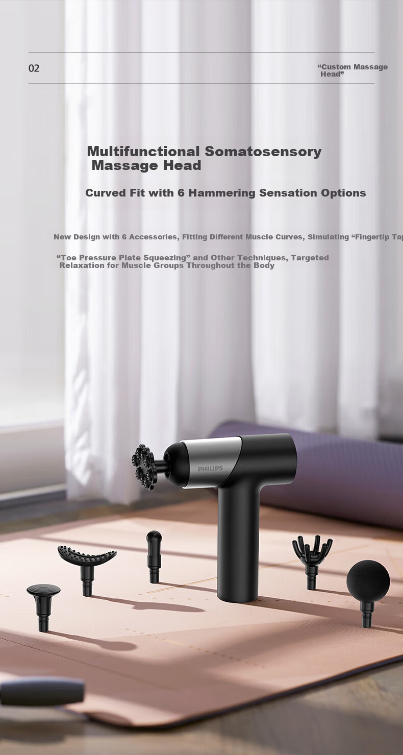 Philips Fascia Gun Full Body Muscle Massager Portable Shoulder Neck Waist Leg Home Fitness Relaxation Gift for Men and Women PPM3203G 9