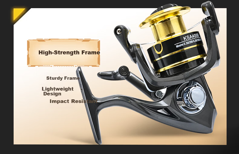 Grsaed KSA5000 Spinning Reel Universal Metal Fishing Line Reel Lure Sea Rod Long Casting Reel 16
