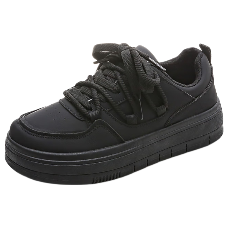 Global Unique Lemon Yellow Women's Sneakers 2026 Spring New Thick Sole Casual Shoes