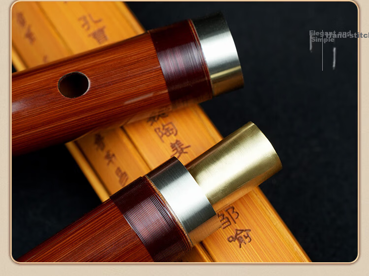 Dong Xuehua 8883 Full Section Bamboo Flute Professional Performance Grade Exam Flute Student Ling Musical Instrument CDEFG/E Key 9