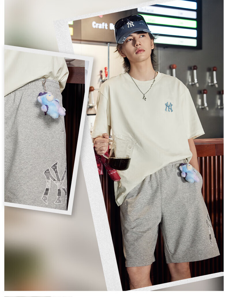 MLB Unisex Vintage Logo Casual Shorts 26 Spring New 3ASPM0263-50BKS-L 5