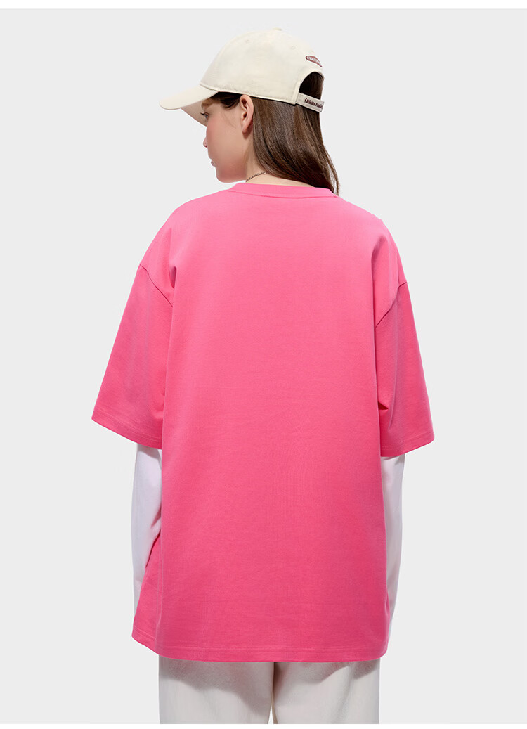 FILA FUSION Trendy Couple Short Sleeve T-Shirt 26 Summer Cute Pet Cool Loose Half Sleeve Top 24