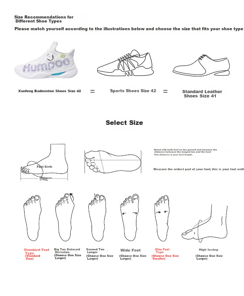 KUMPOO Featherweight Badminton Shoes Shock Absorption Breathable Button Shoelaces Unisex Sports Shoes Thick Yi PRO KH-G826S White Size 43 16