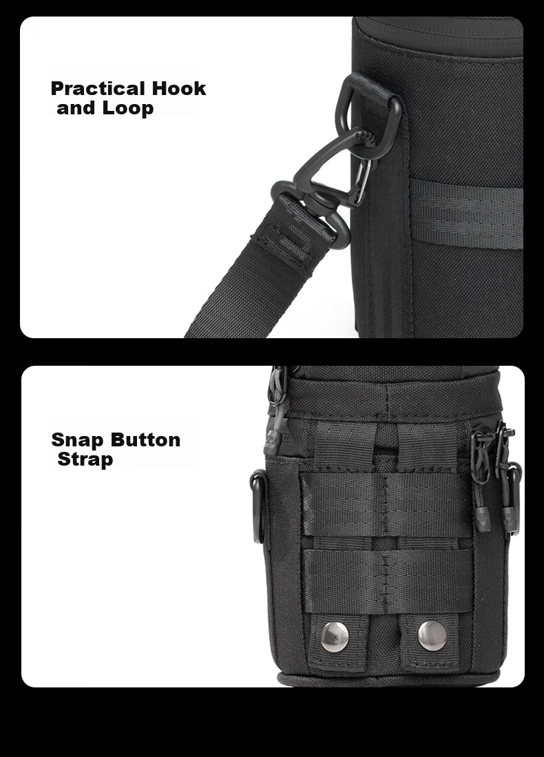 AMBITFUL Zhijie Lens Bag Storage Pouch Protective Case for Canon Nikon Sony Fuji Sigma Tamron DSLR Mirrorless Camera Lens Sleeve Barrel with Waist Hanging/Shoulder Strap 17