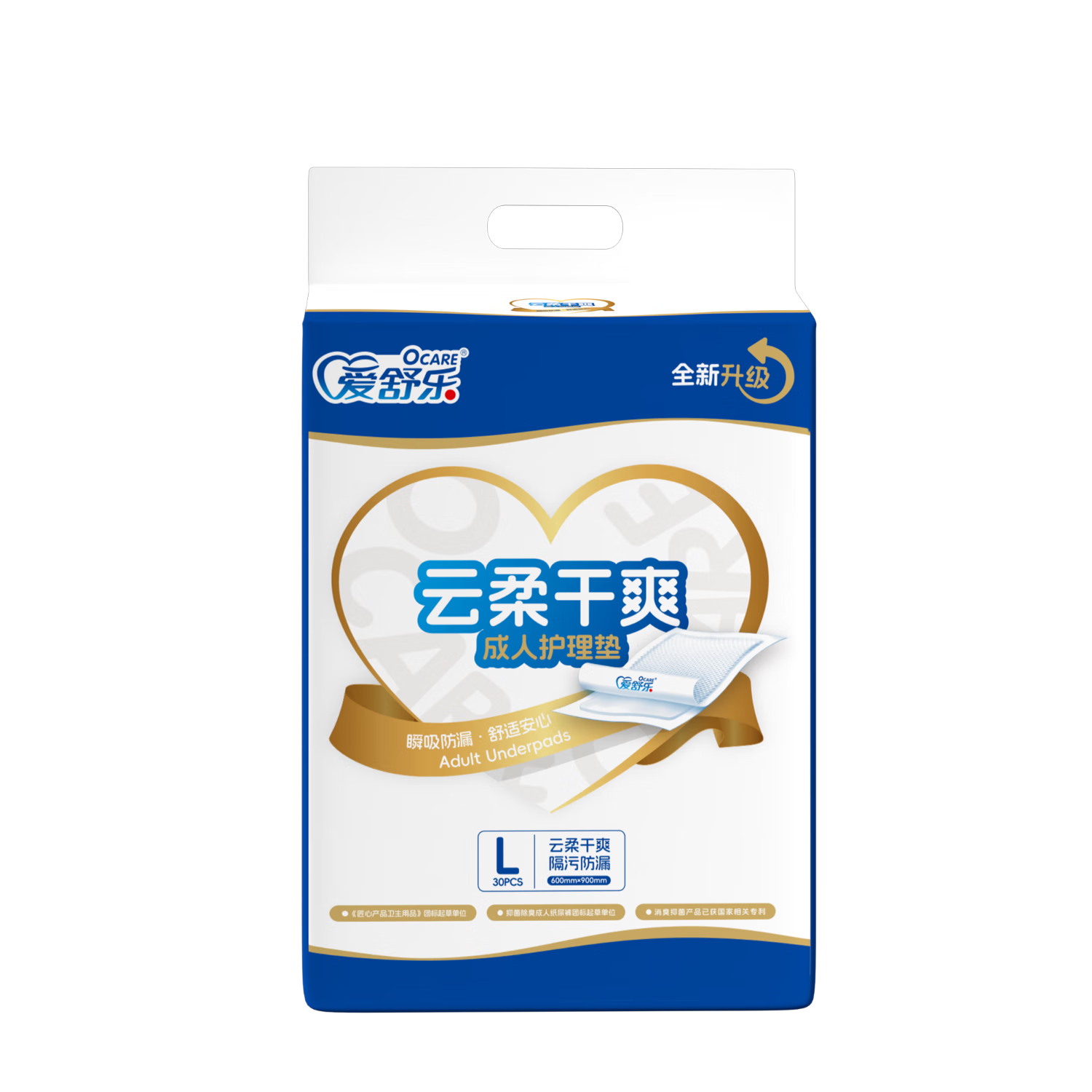 Aishule Adult Care Pads L120 Pieces (Size: 60*90cm) Skin-friendly Leak-proof Maternity Pads Elderly Incontinence Pads Baby Pads