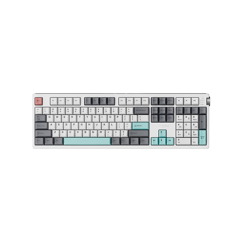 VGN V108 Custom Mechanical Keyboard Wireless Tri-Mode Bluetooth Gaming Office Silent V108 Polar Fox Switch Shijian Cloud Tri-Mode