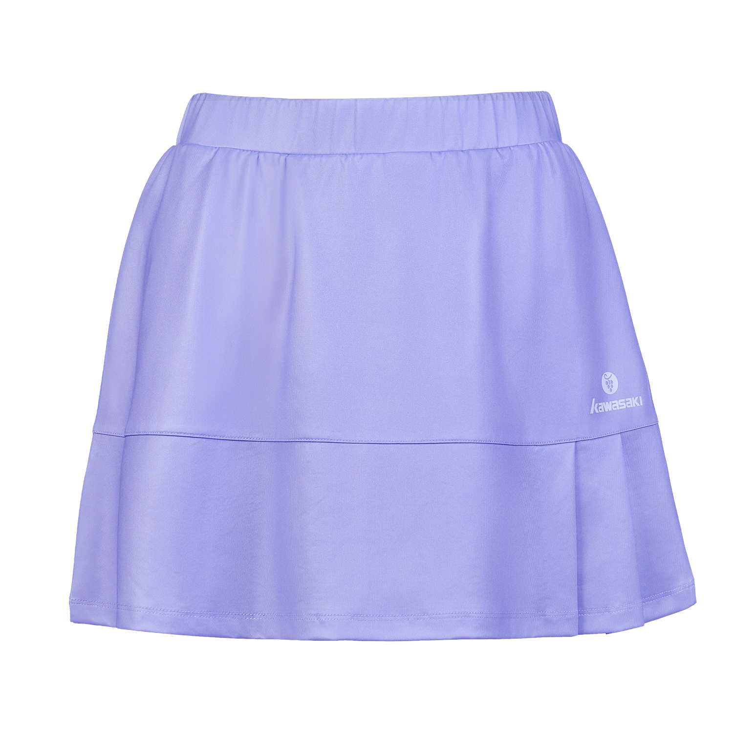 KAWASAKI Women's Badminton Knitted Skirt Casual Sports Anti-Exposure Half Skirt D2707 Purple XL