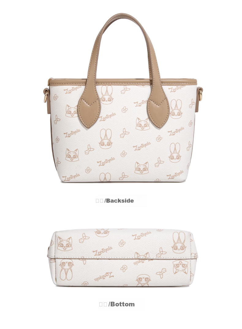 Disney Women's Bag Hopps Beaver Series Tote Bag Large Capacity Handbag Shoulder Crossbody Bag Forest Style Bag 8