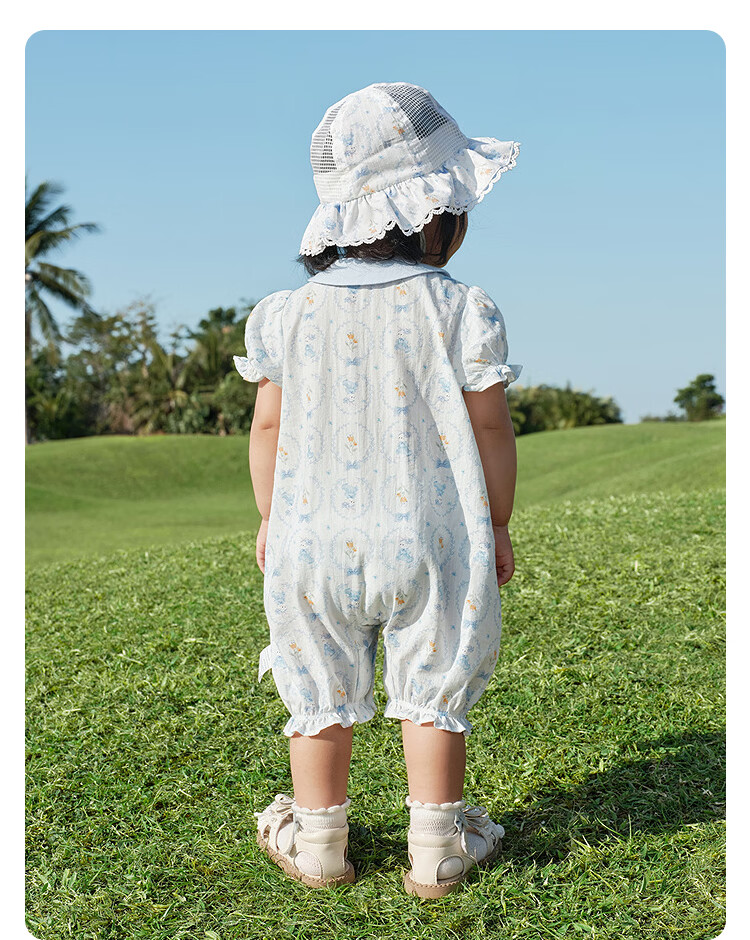 Balabala【balaOne】Baby Romper Infant Jumpsuit Girls 2026 Delicate Sweet Cute 11