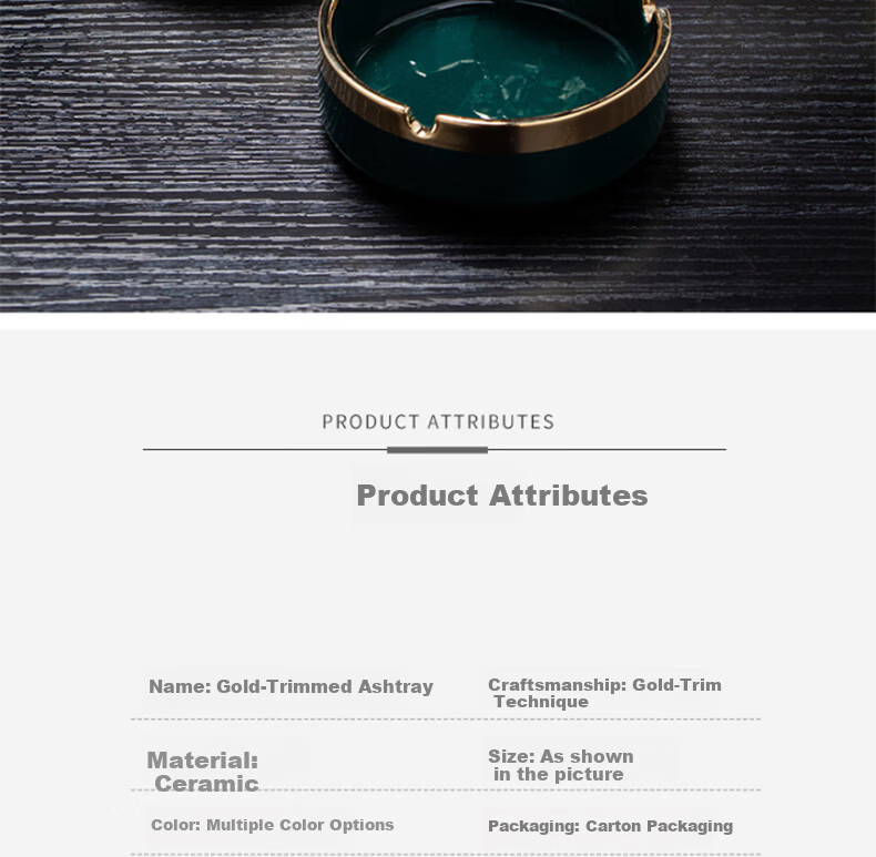 Yupinfengmao Creative Luxury Ceramic Ashtray Home Living Room Coffee Table Trendy Fashion Ashtray Office Hotel Bar Supplies 5