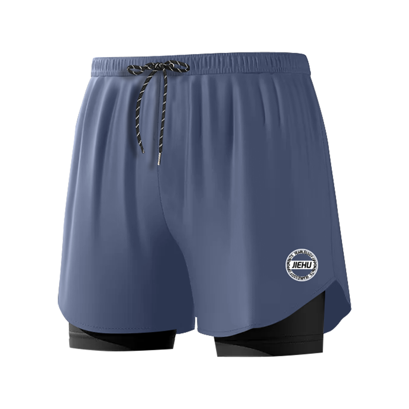 Jiehu Men's Swim Trunks Anti-Embarrassment Quick-Dry Loose Boxer Beach Shorts Blue 3XL
