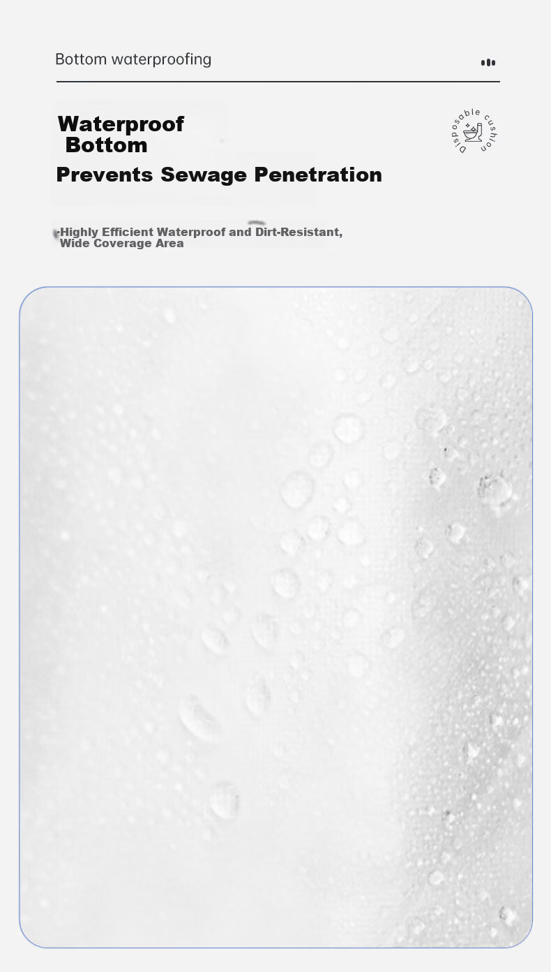 SOAO Disposable Toilet Seat Covers 50pcs Portable Travel Hotel Sanitary Maternity Pregnancy Toilet Seat Pads Individually Packaged 4
