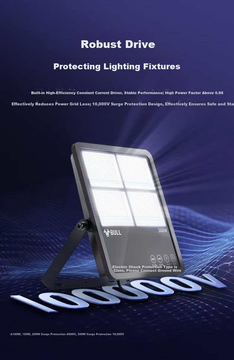 BULL LED Floodlight Outdoor Street Light Yard Light Billboard Light Camping Light IP65 Waterproof MG-F100A-AE Haoxiang Series 6500K White Light 100W 10