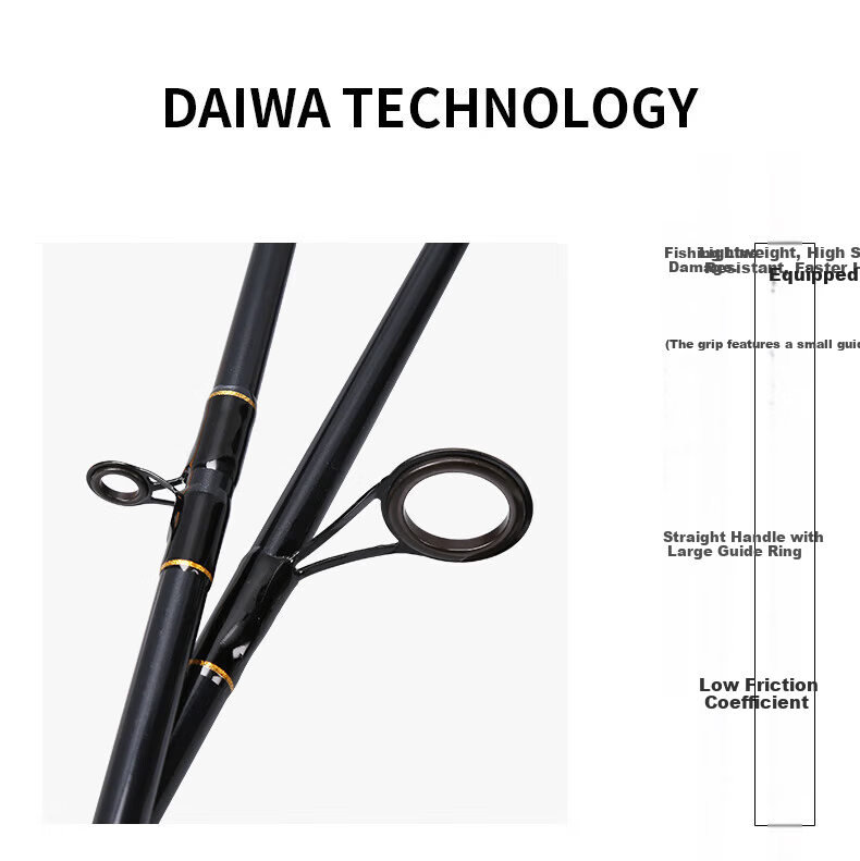 DAIWA Entry-Level Imported Lure Fishing Rod Lightweight Long-Distance Casting Fishing Rod 2
