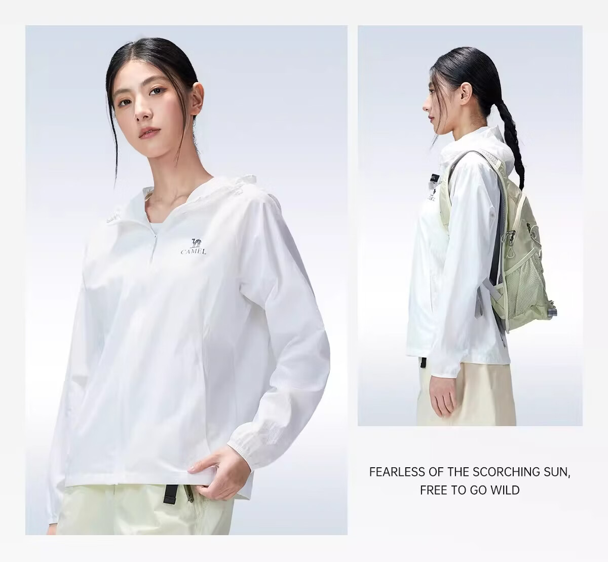 CAMEL Outdoor Original Yarn Sun Protection Jacket 2026 Spring Summer New Unisex UPF1000 Cooling Water-Repellent Sports Jacket O013 36
