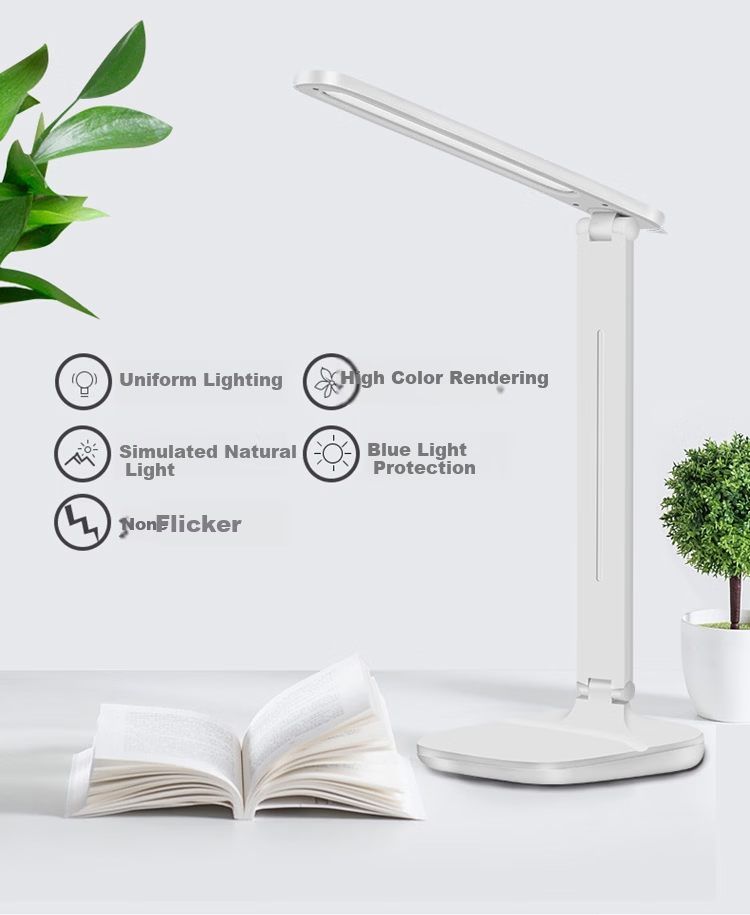 XinYouSuoShu Rechargeable Desk Lamp Long Battery Life Student Eye Protection Bedside Folding Portable Reading Study Dorm Lamp 4