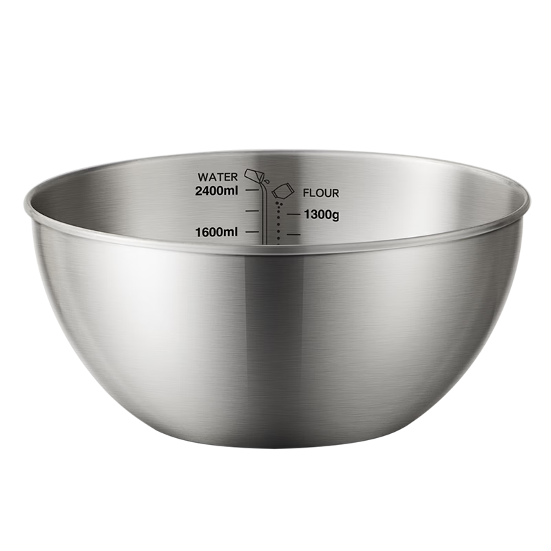 Chuida Huang 304 Stainless Steel Multi-Purpose Bowl 25cm Dough Kneading Baking Cooking Mixing Washing Bowl