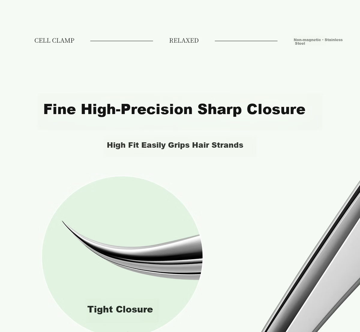 OEIEZ Non-Magnetic Ultra-Fine Comedone Extractor Pimple Tweezer Professional Blackhead Acne Beauty Clamp High-Precision Comedone Tweezer 8