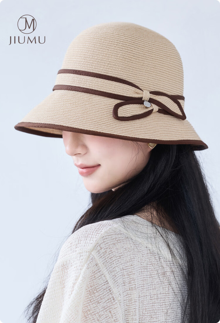 JIUMU Women's Sun Protection Hat UV Protection Outdoor Summer Bucket Hat Face Covering 1