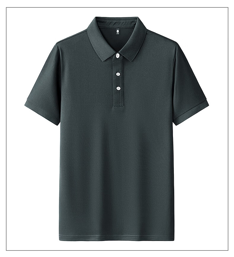 ROMON Short Sleeve Polo Shirt Summer 210G Cotton-Like Pique Mesh Breathable Ice Cool Fashion T-Shirt Casual Base Layer 16