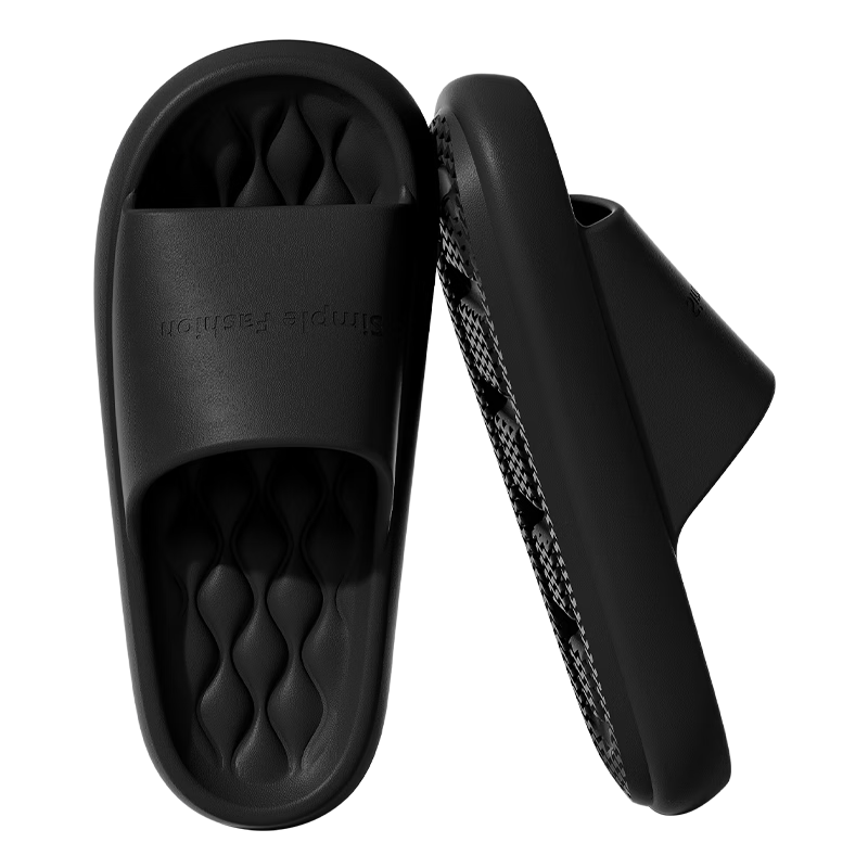 Runrou Men's Summer EVA Anti-Odor Non-Slip Indoor Home Bathroom Shower Slippers Soft Comfortable Cool Summer Slides