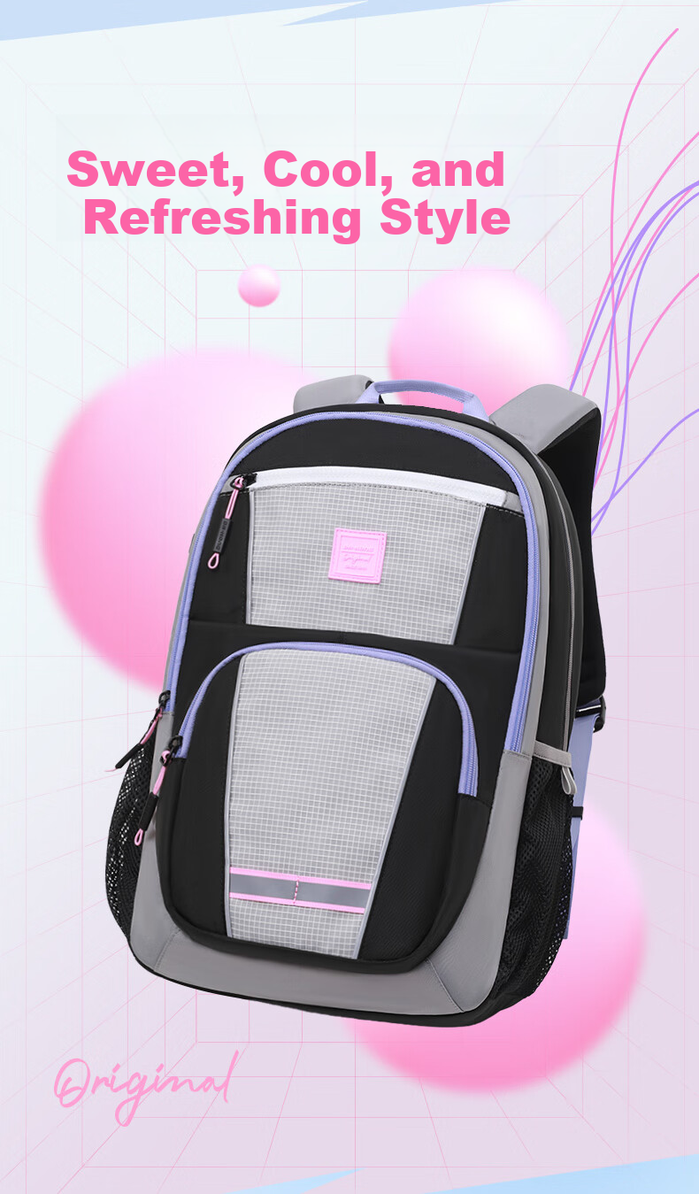 DR·KONG Middle School Student Backpack Lightweight Ergonomic Large Capacity 7-9 Grade Student College Student Double Shoulder Bag 2